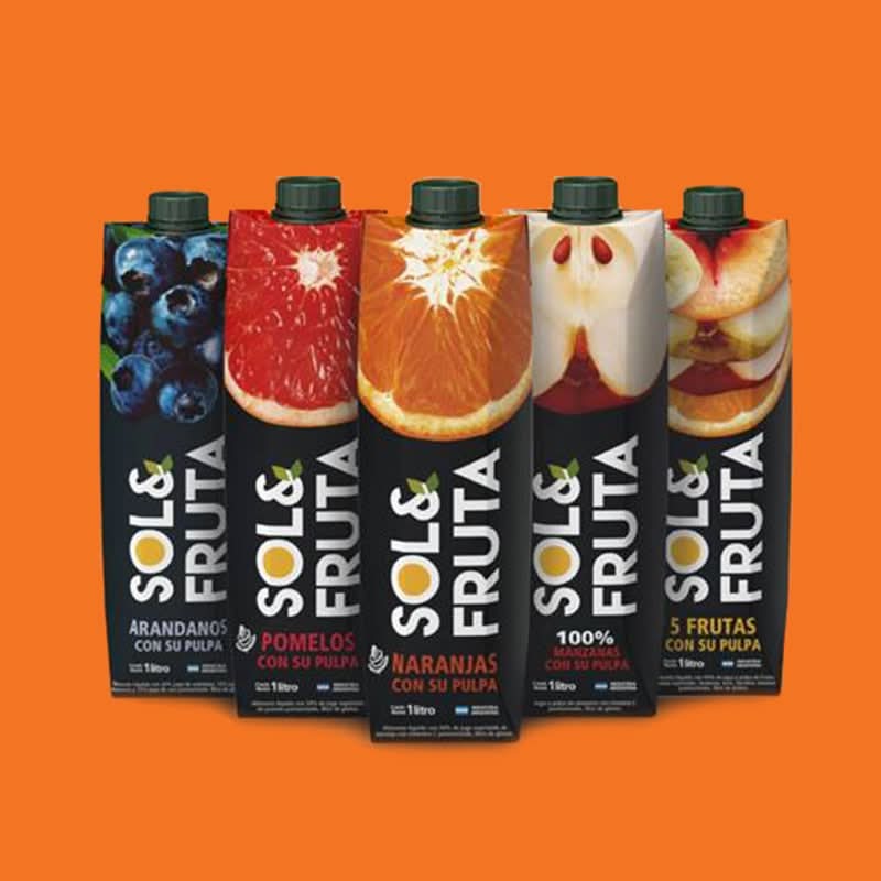 Jugo sol y fruta naranja x 1 litro - Pollería Belgrano Bariloche