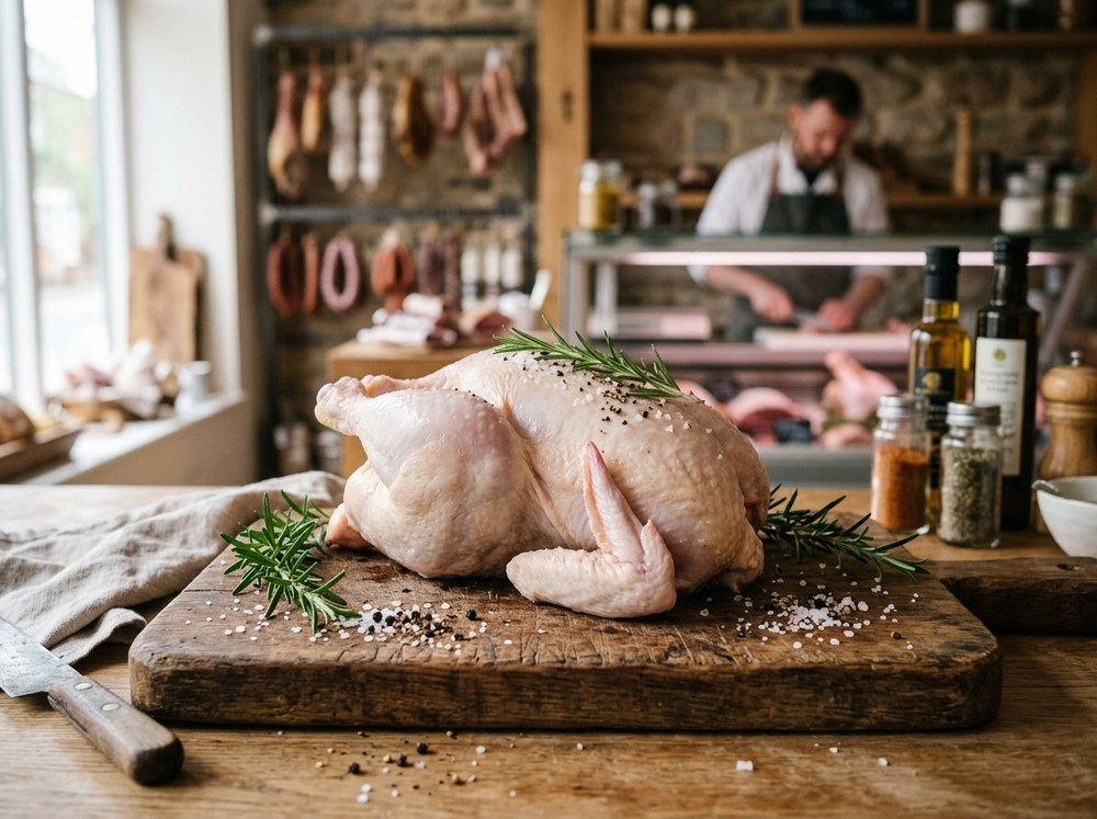 Pollo entero fresco seleccionado - Pollería Belgrano Bariloche